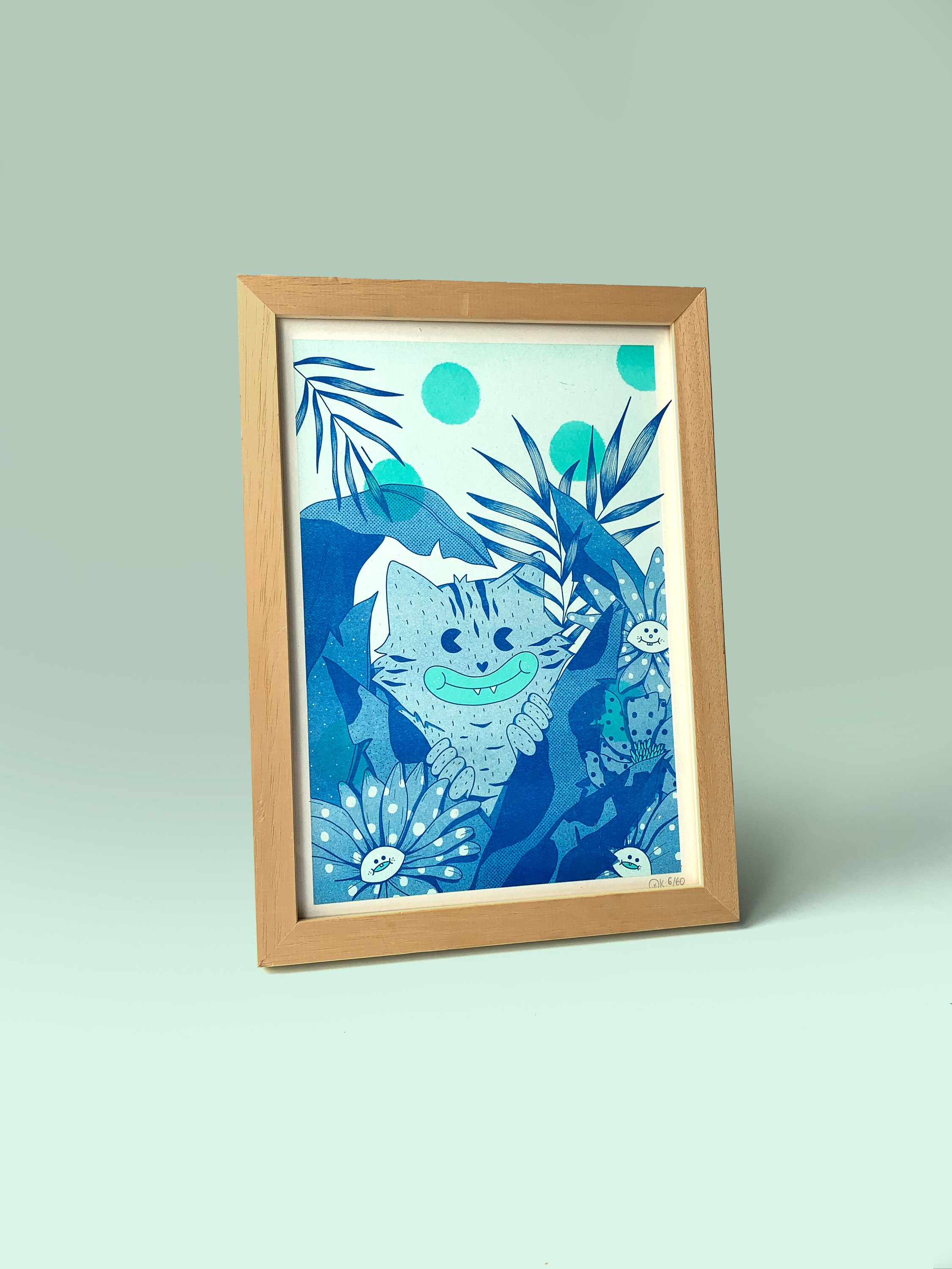 Jungle Cat I Risographie A4