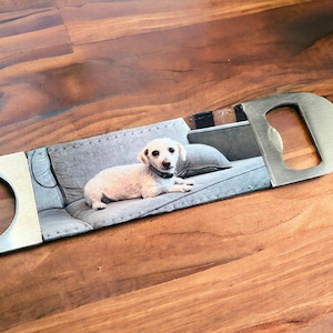 Personalized Bottle Opener with Picture, Customized Beer Bottle Opener, Bartender Gift for Coworker, Custom Bottle Opener with Photo