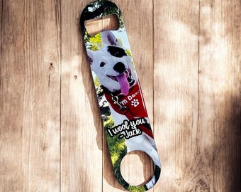 Personalized Dog Photo Bar Key Gift, Custom Pet Memorial, Upload Your Picture Bottle Opener, Unique Customized Furry Friend Beverage Popper