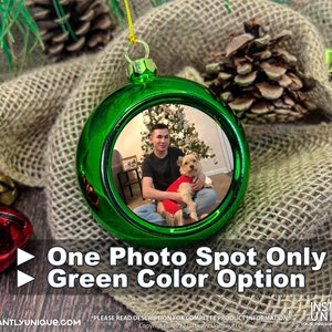 Aangepaste kerstbalornament met foto: gepersonaliseerde familieherinnering afbeelding 7