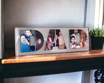 DAD Photo Picture Personalized Tile Plaque for Father&#39;s Day, Birthdays, Gift, Present, Personal, Special, Custom Collage
