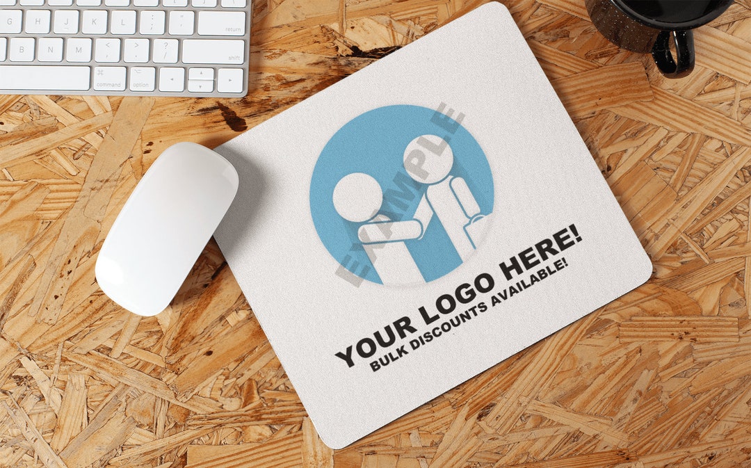 Custom Business Logo Mouse Pad, Bulk Discounts, Add Your Business Logo Promotional Gift