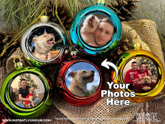 Custom Photo Christmas Ball Ornament: Personalized Family Keepsake