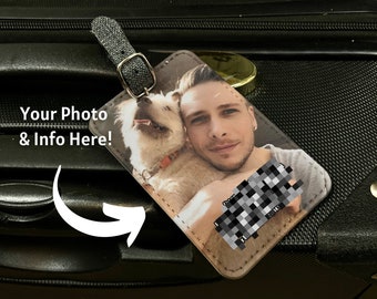 Custom Photo Luggage Tag: Personalized Family Vacation Baggage Tag