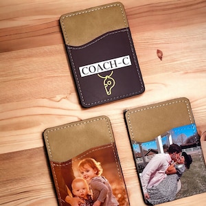 Personalized Phone Wallet with Photo, Custom Phone Wallet with Picture, Stick On Phone Wallet, Custom Card Holder, Personalized Card Holder