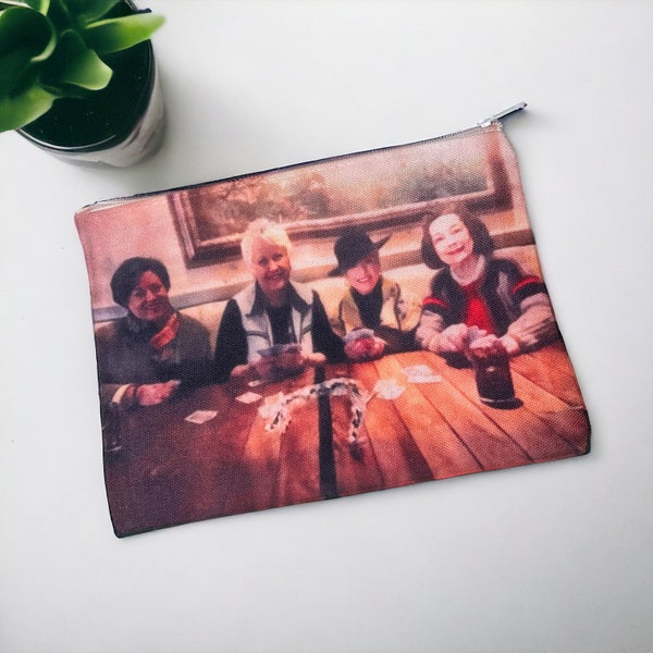 Custom Photo Collage Pencil Pouch, Personalized Makeup bag with photos, Customized Photo Collage zipper bag for makeup