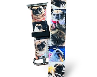 Photo Personalized Apple Watch Band: Custom Vegan Leather Strap