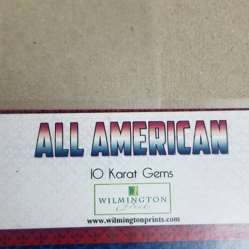 32x44 Quilted Americana Wilmington All American Fabric, Patriotic Centerpiece shops Table Topper Navy Blue Red and White. Great for 4th July.