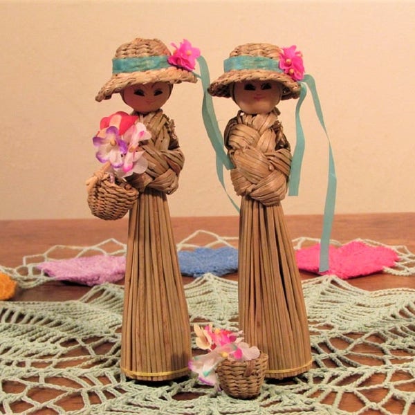 Straw Doll Etsy