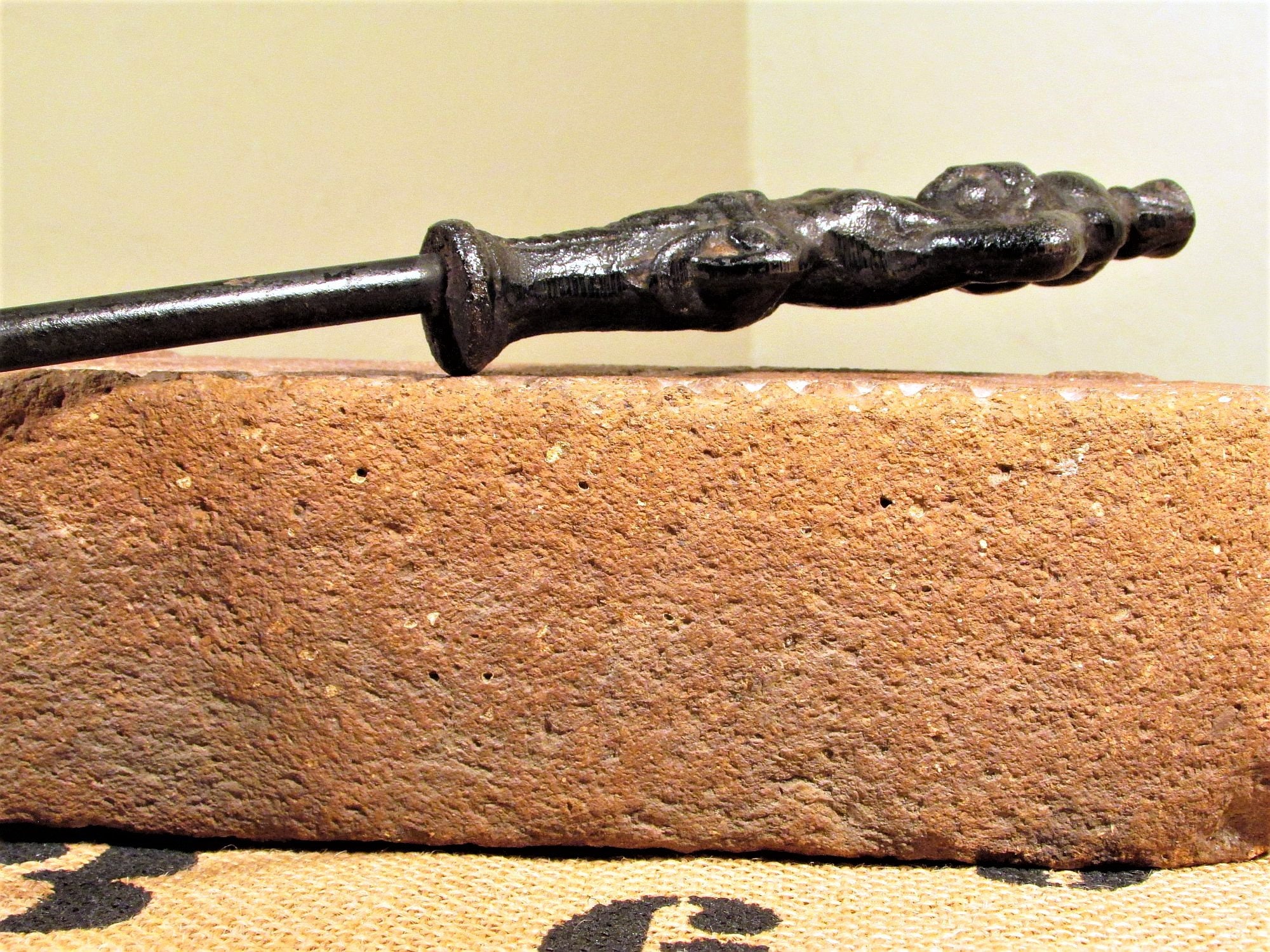 Antique Fireplace Poker, Vintage Iron Fire Poker With Figural Handle Etsy
