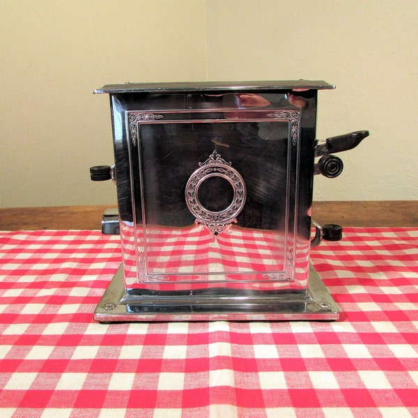 Landers Frary & Clark Toaster, Vintage Chrome Toaster, 1920s