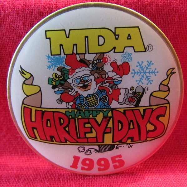 Harley Davidson Memorabilia, MDA Harley Days Pin, 1995