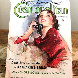 Vintage Cosmopolitan Magazine, December 1934 Issue