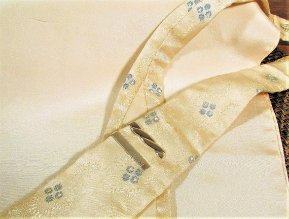 Mens Silver Tone Tie Clips, Vintage Swank Tie Bar… - image 5