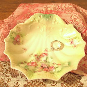 Vintage Shell Shaped Porcelain Trinket Dish
