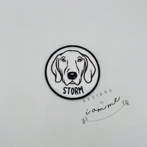 Pet Personalized Custom Embroidered Patch Pet Breed Patch with Name Dog Name Patch
