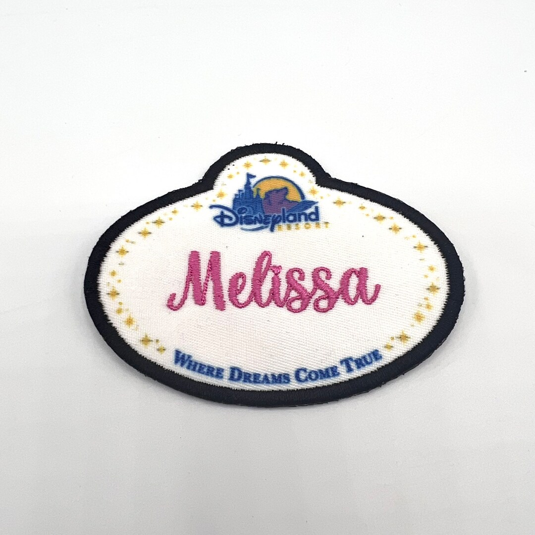 Personalized Name Patch Disneyland Resort Backpack Patch Disney Patch Name Tag Patch Etsy