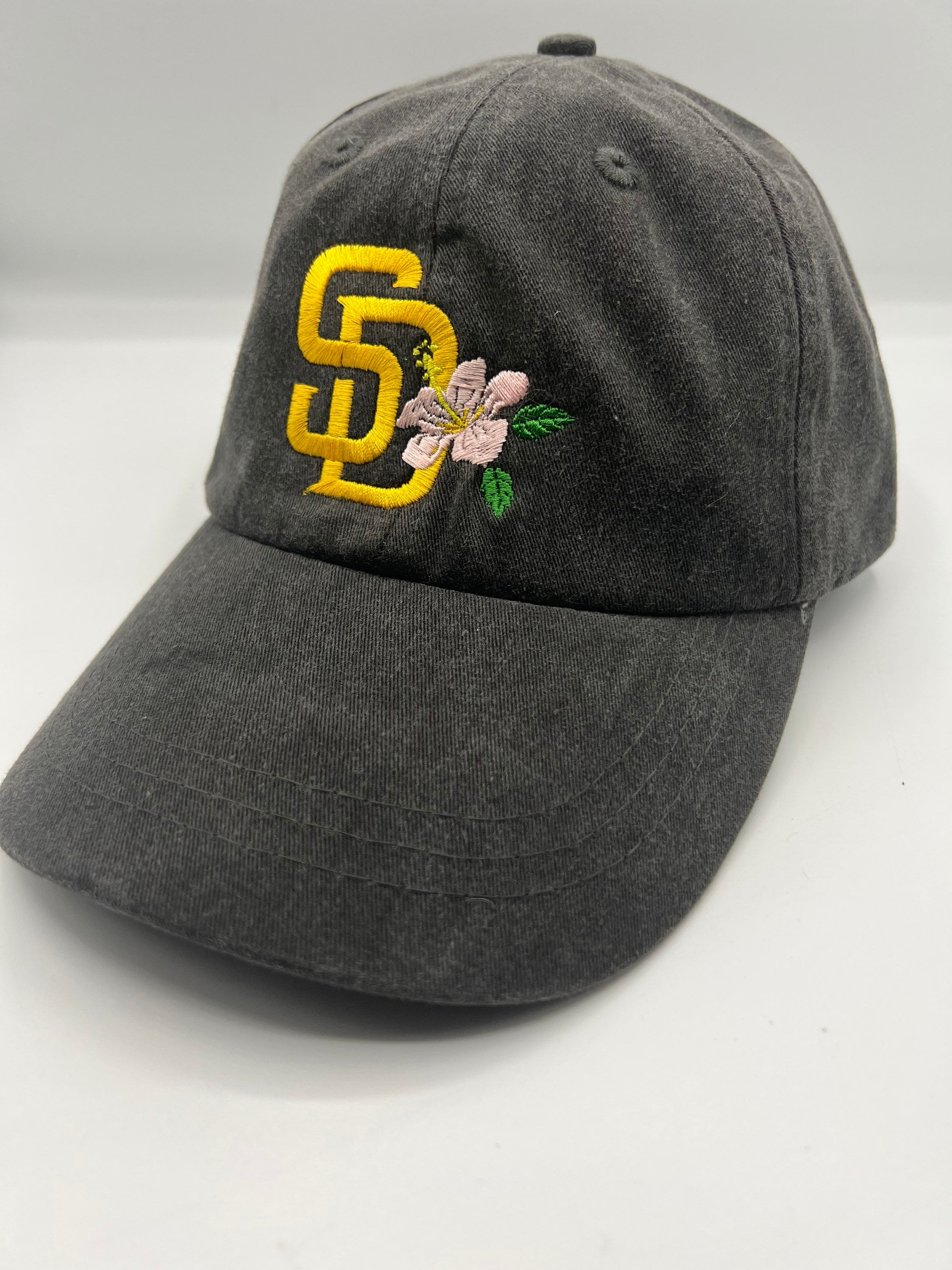 San Diego Cotton embroidered floral wide brim sun Hat size 57cm preowned San Diego Hat Company Women main image 2
