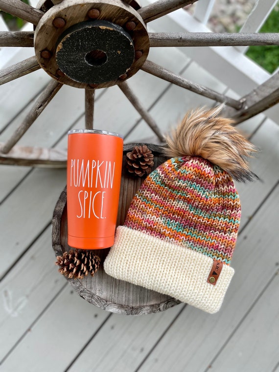 Knitted Hats with Removable Fur Pom Chunky Knit Cabled Hat With Detachable Faux Fur Pom | THE  main image 3