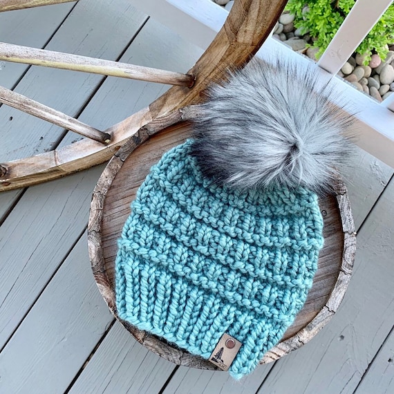 Knitted Koa Beanie Hand Knit Hat the Koa Beanie Chunky