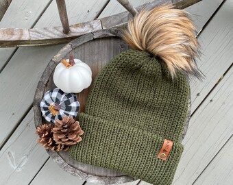 GOOFY CREATION HAND MADE KNIT TAM タム Adel Handmade Superfine Alpaca Knit Hat in Fawn