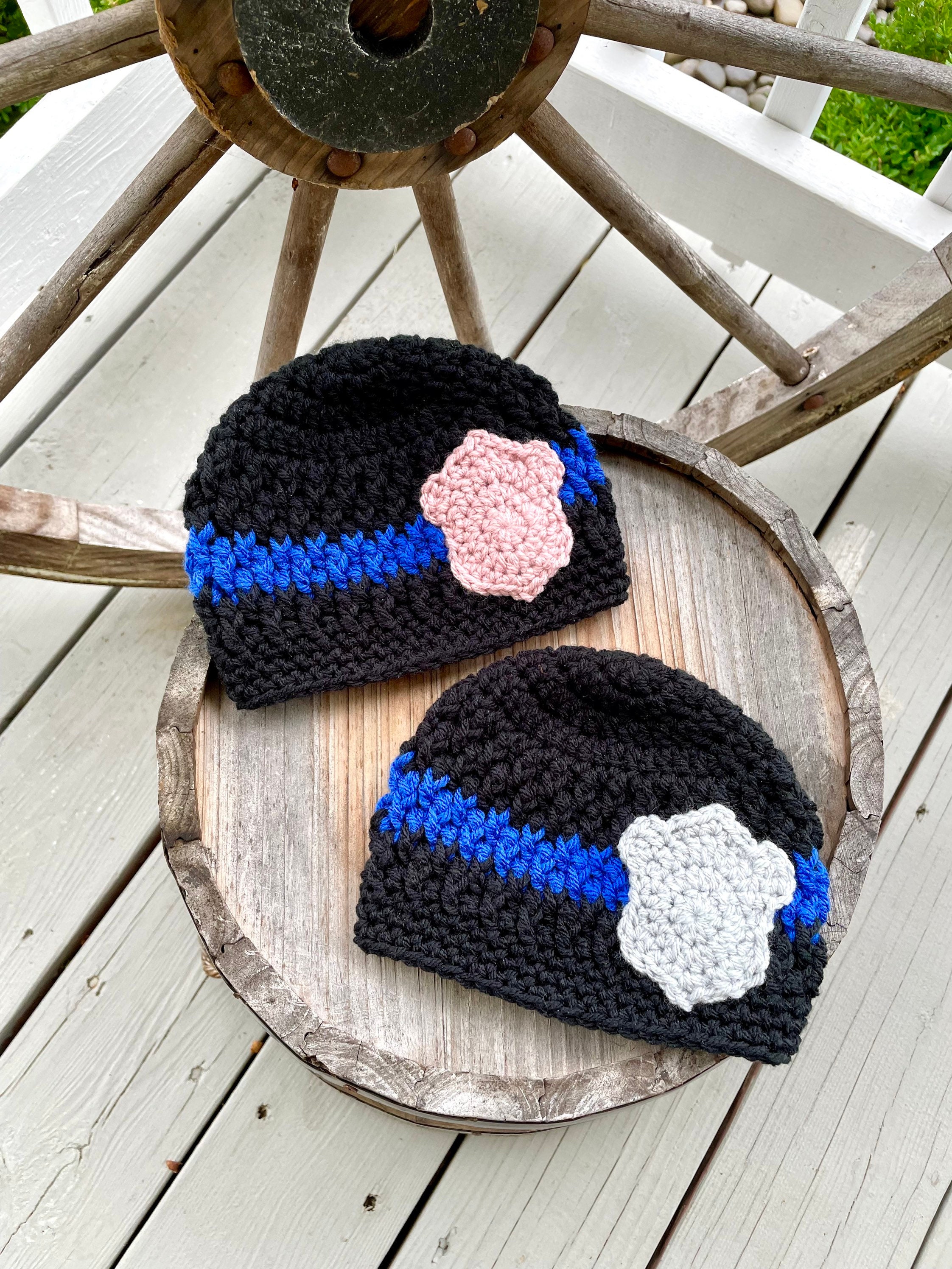 数々の賞を受賞 Officer Police Crochet Baby - Toddler - Beanie Police - Hat 帽子