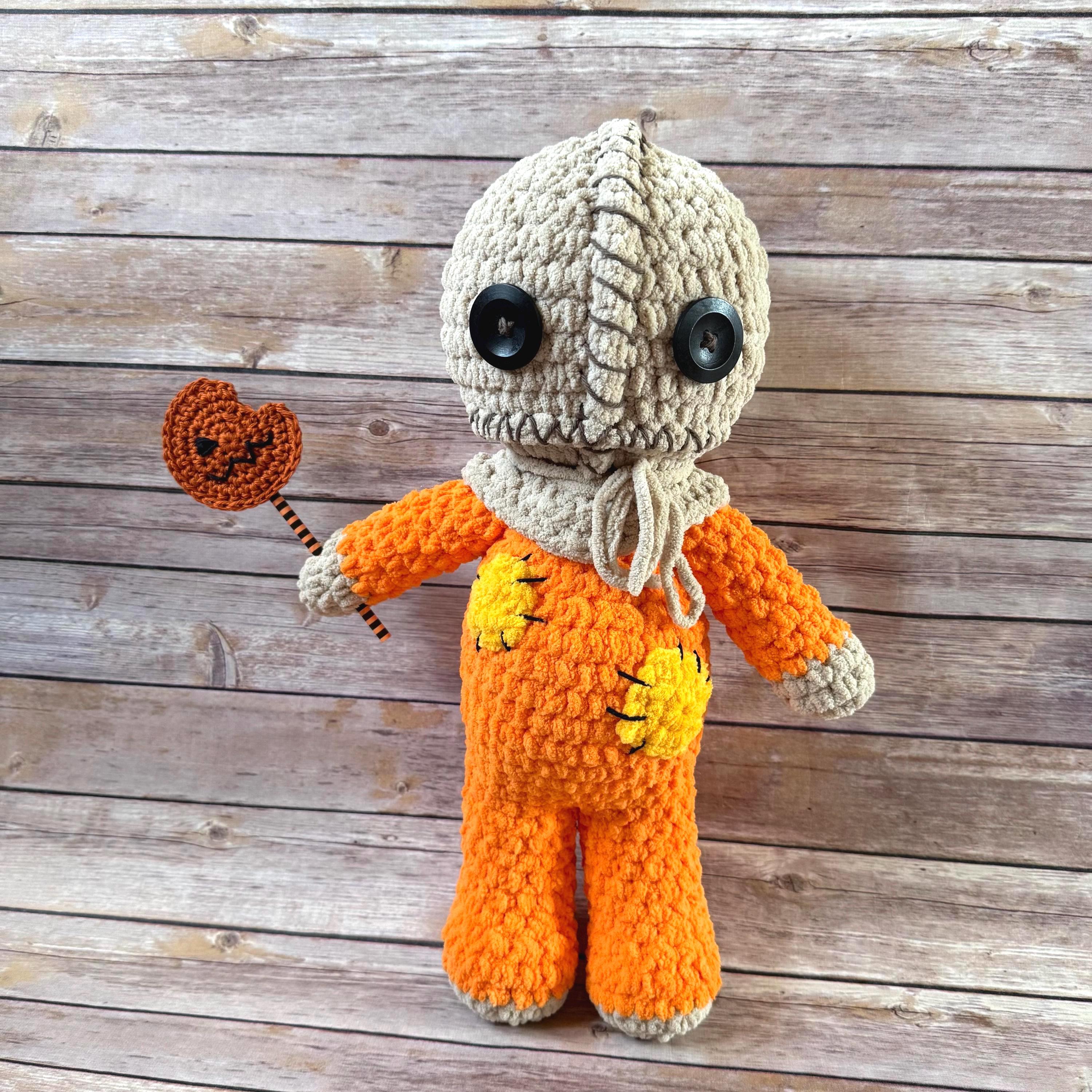 Horror Crochet Doll - Halloween - Handmade - Slasher Doll - Sam