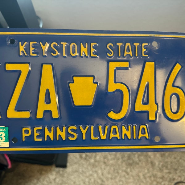 Vintage pa license plate. Vintage Pennsylvania