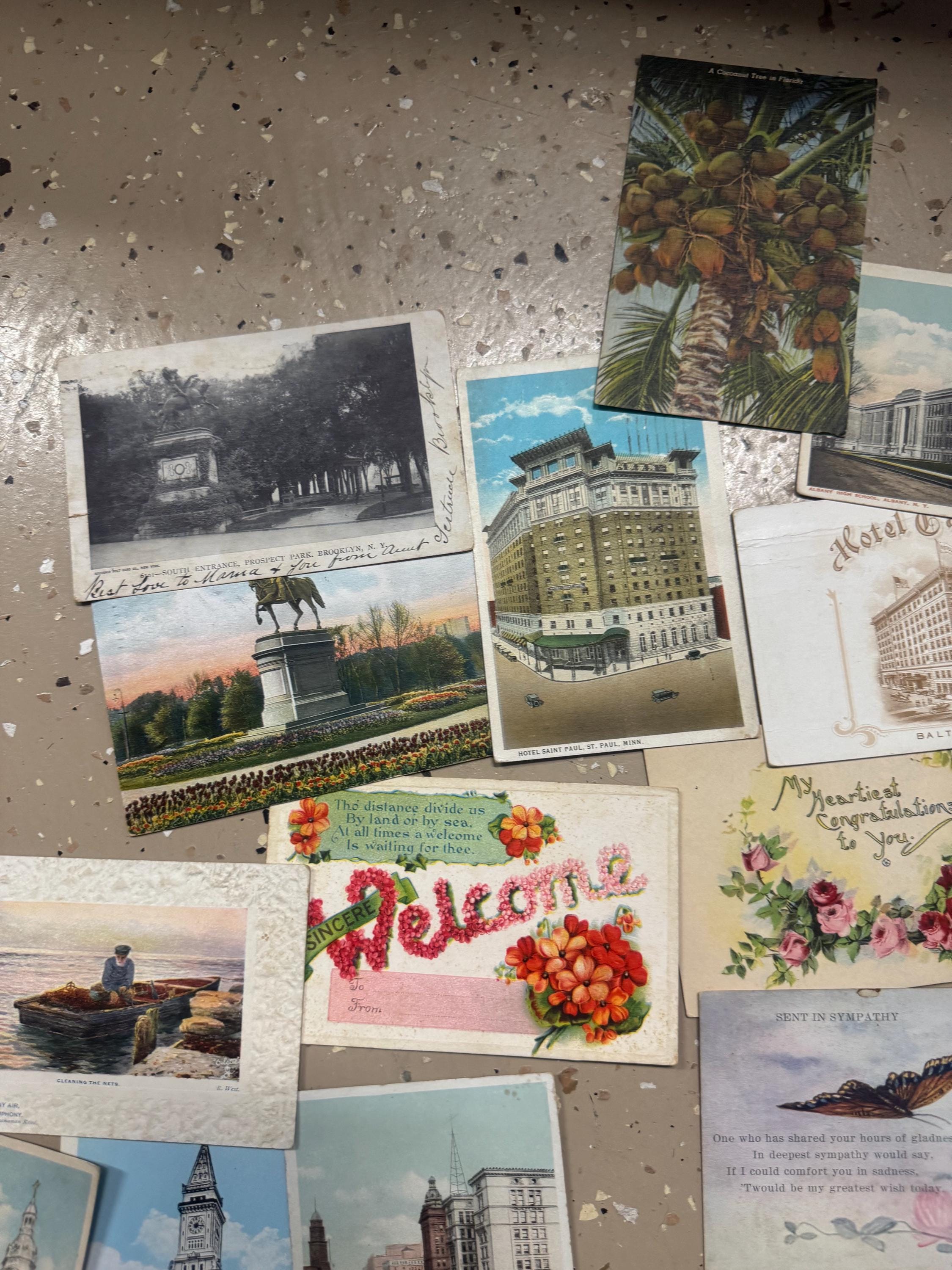 Vintage and Antique Postcards Lot . Vintage Postcards . Postcards - Etsy
