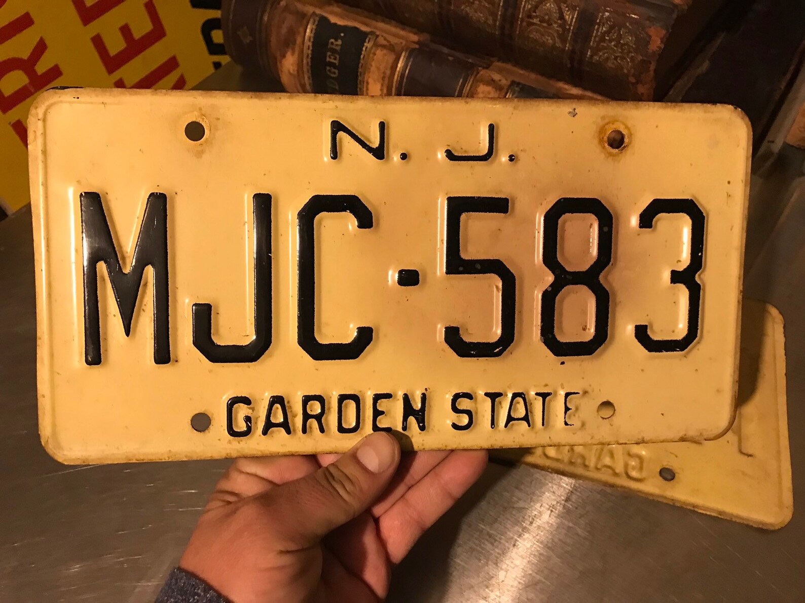 Vintage New Jersey License Plate Pair . New Jersey License Etsy