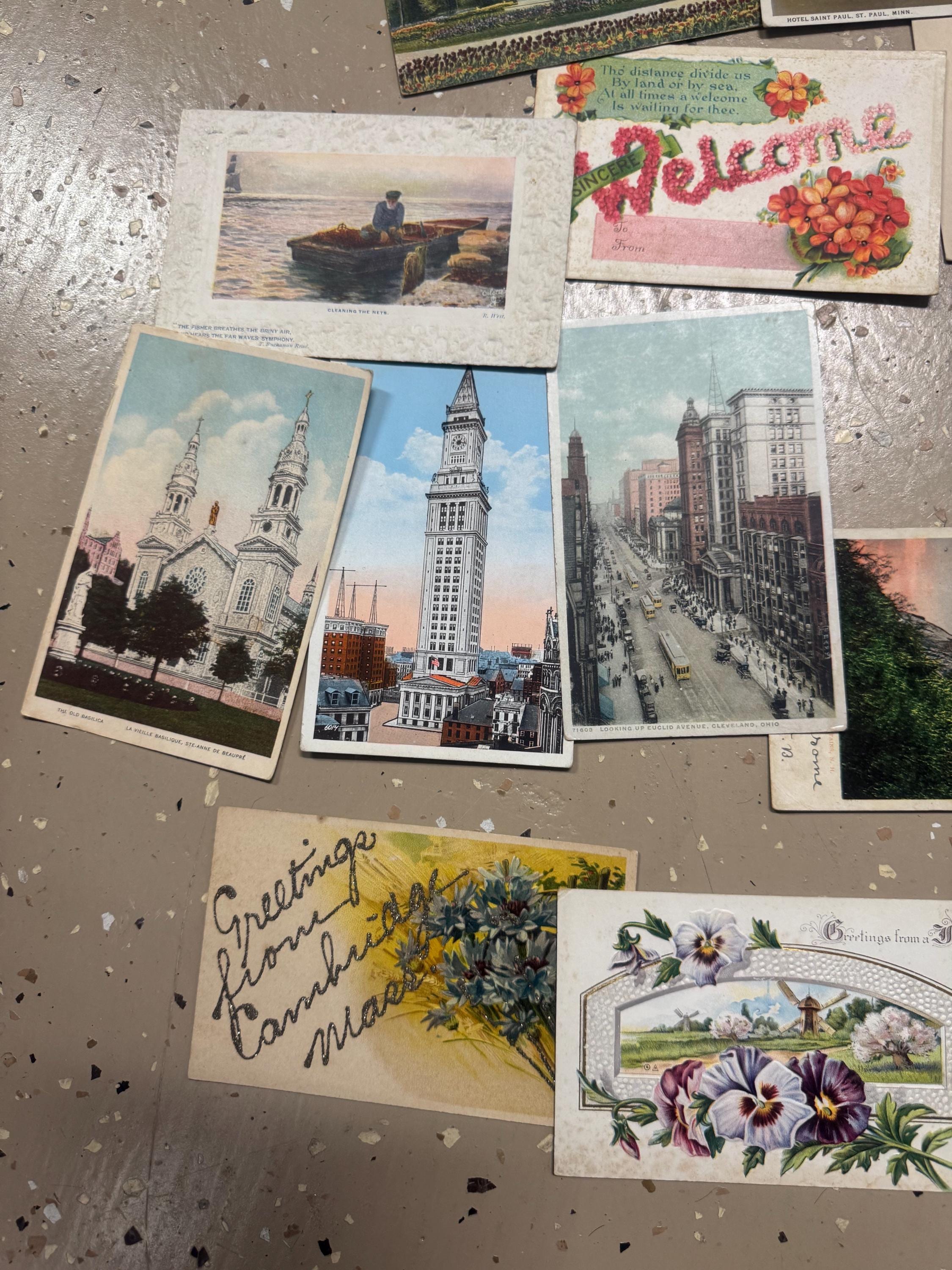 Vintage and Antique Postcards Lot . Vintage Postcards . Postcards - Etsy