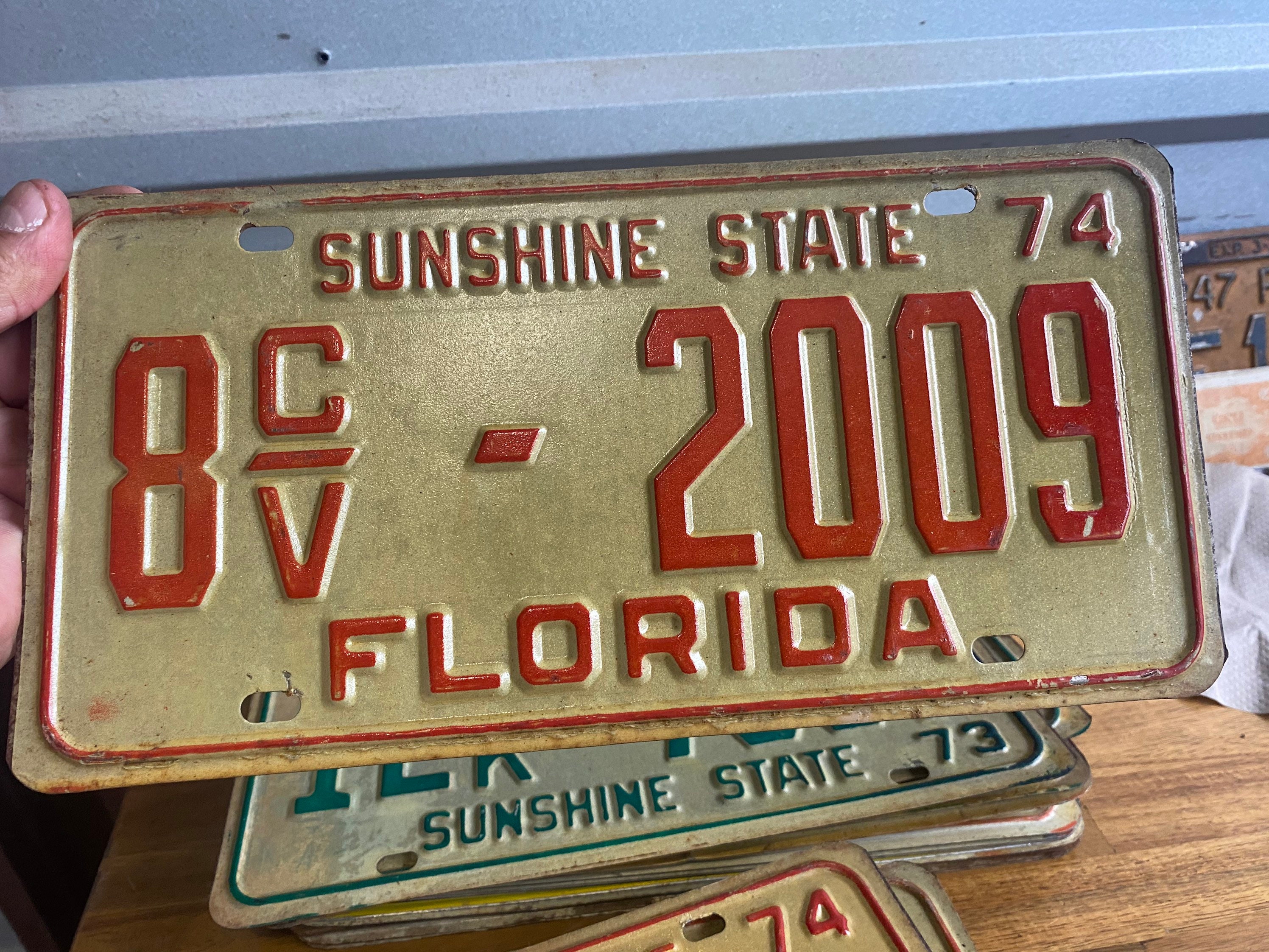 Vintage 1974 Florida License Plate - Etsy