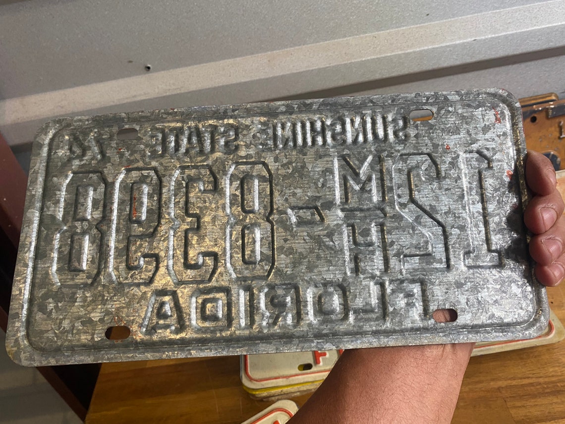 1974 vintage Florida license plate | Etsy