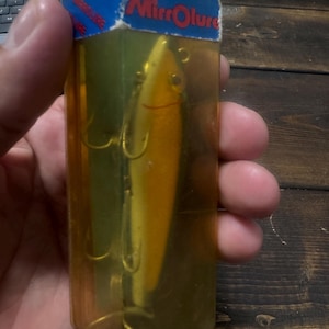 Vintage mirrolure new old stock fishing lure . Vintage fishing lure.
