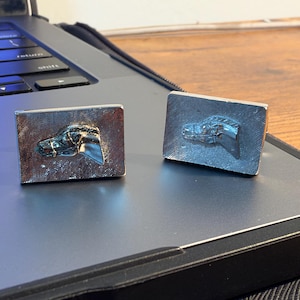 Vintage horse cufflinks. Vintage cufflinks. Horse head cufflinks