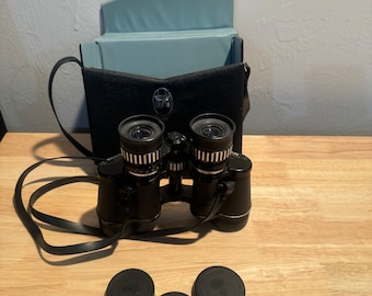 Vintage Scope Tri-tested Amber Coated Zoom 7-15X35 Binoculars in