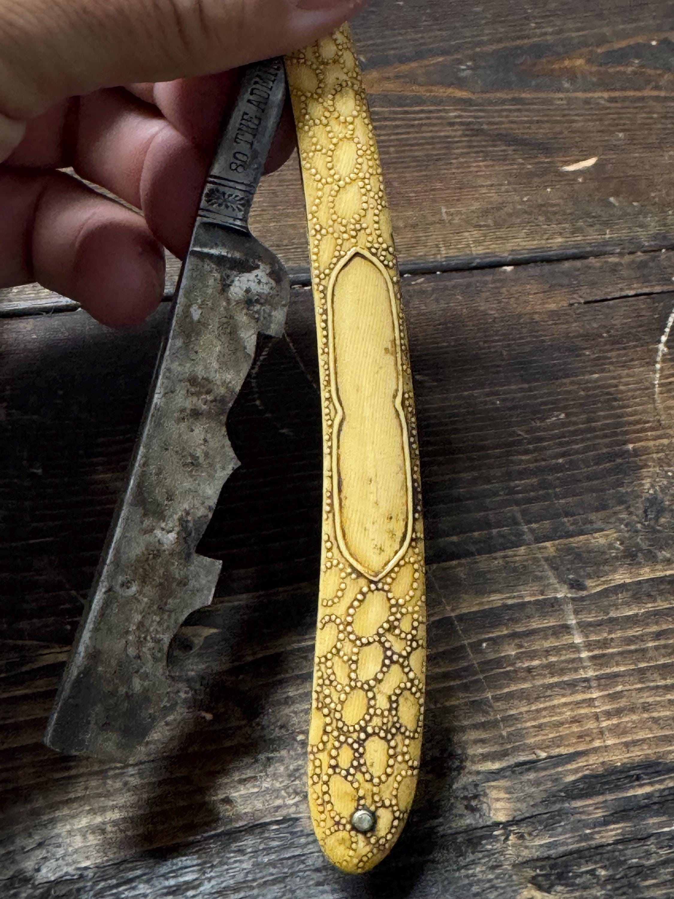 Retro Straight Razor Vintage Straigjt Razor With Cool Handle . Vintage Straight Razor 80 the ...