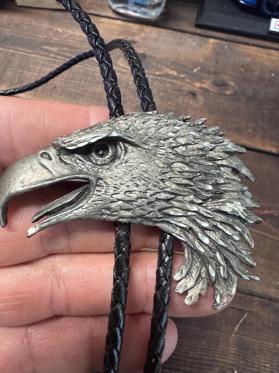 Vintage Eagle Bolo Tie. Vintage bolo tie. Eagle bolo tie.