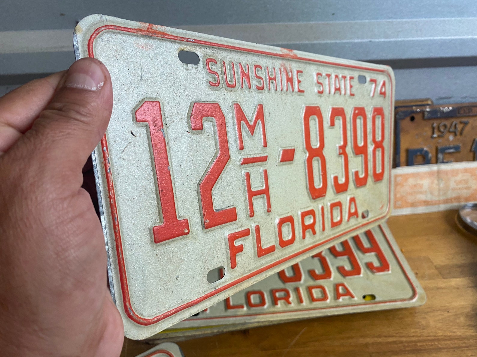 1974 vintage Florida license plate Etsy