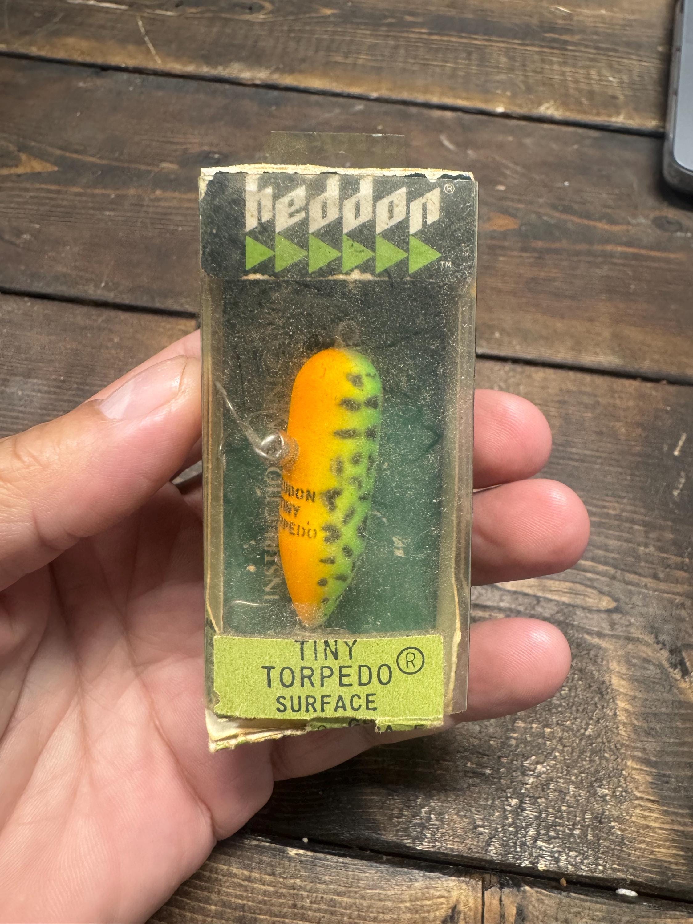 Heddon Tiny Torpedo - Etsy Heddon Tiny Torpedo - Etsy
