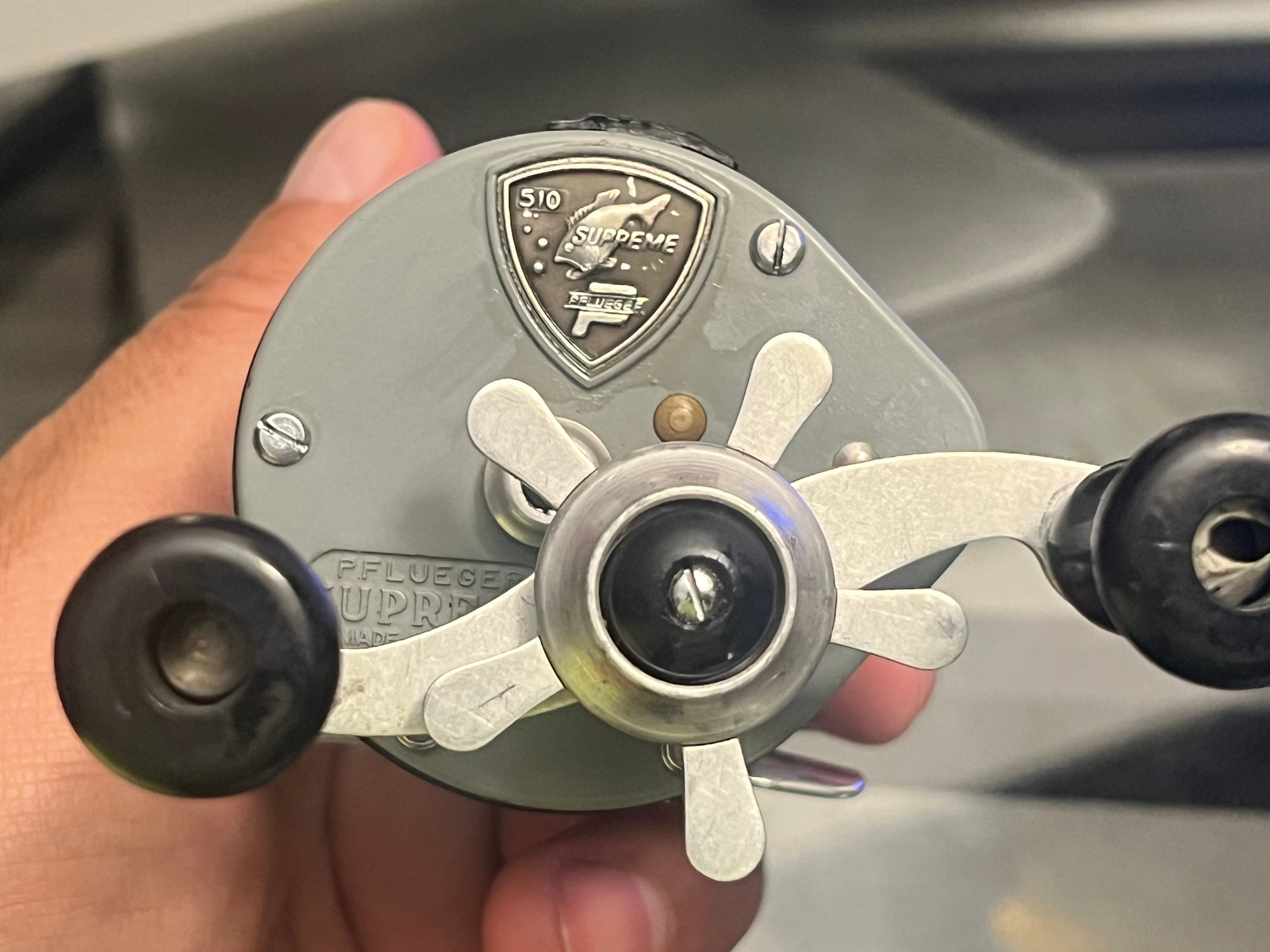 本物 510 Supreme Pflueger Vintage Fishing Condition Mint Reel その他