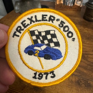 Vintage Racing Trexler 500 1973 Patch . Vintage racing patch