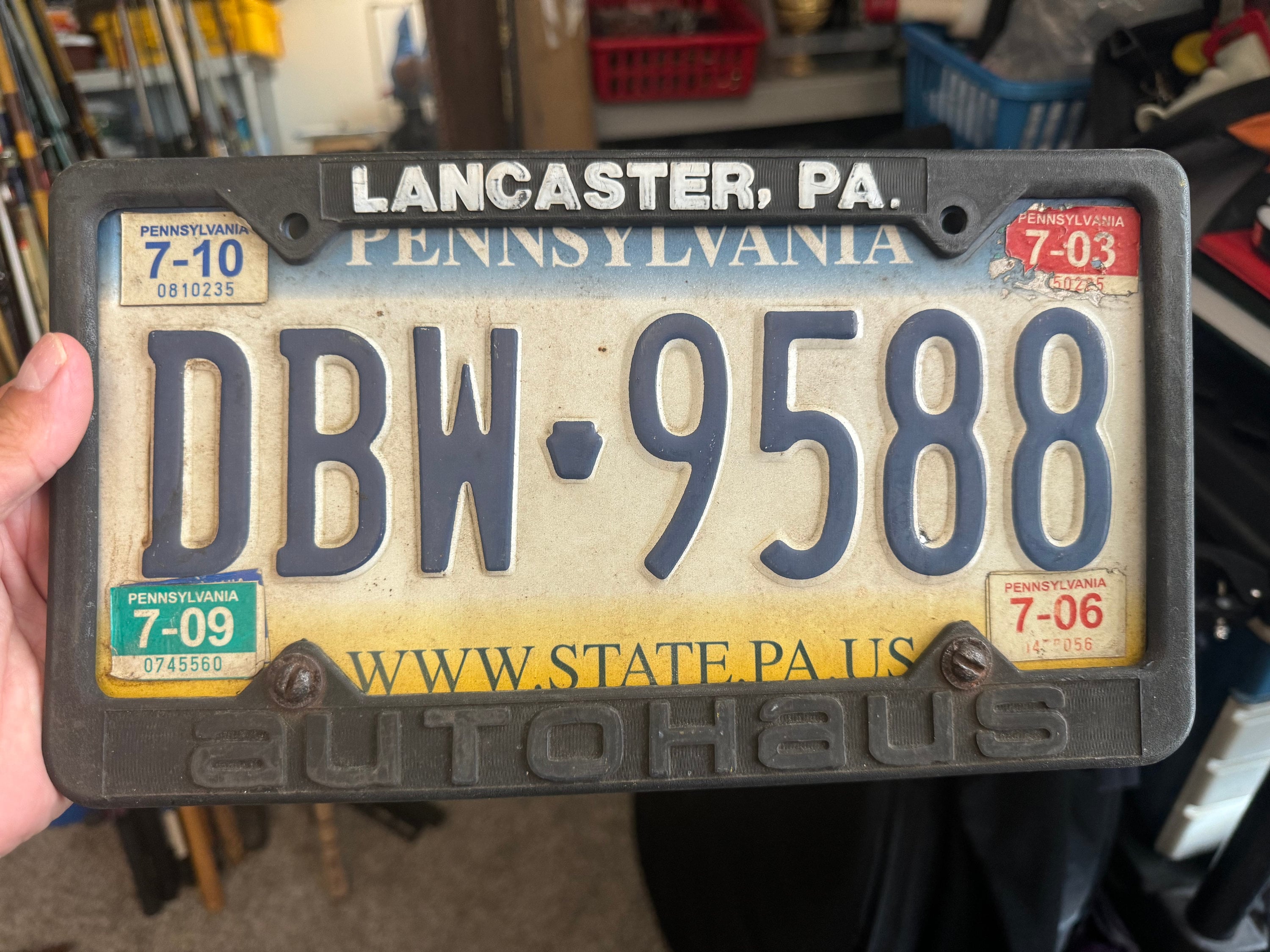 Vintage HTF Fullerton California Datsun Car Dealer Metal License