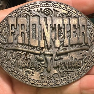 Frontier hotel Las Vegas belt buckle