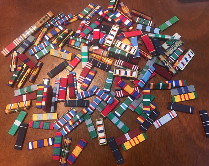 Vintage Military Ribbon Bars . Military Ribbons Etsy