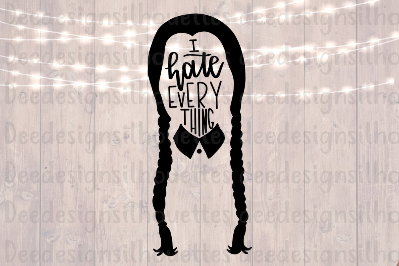 Download Wednesday Addams Halloween cut file SVG PNG for Cricut | Etsy