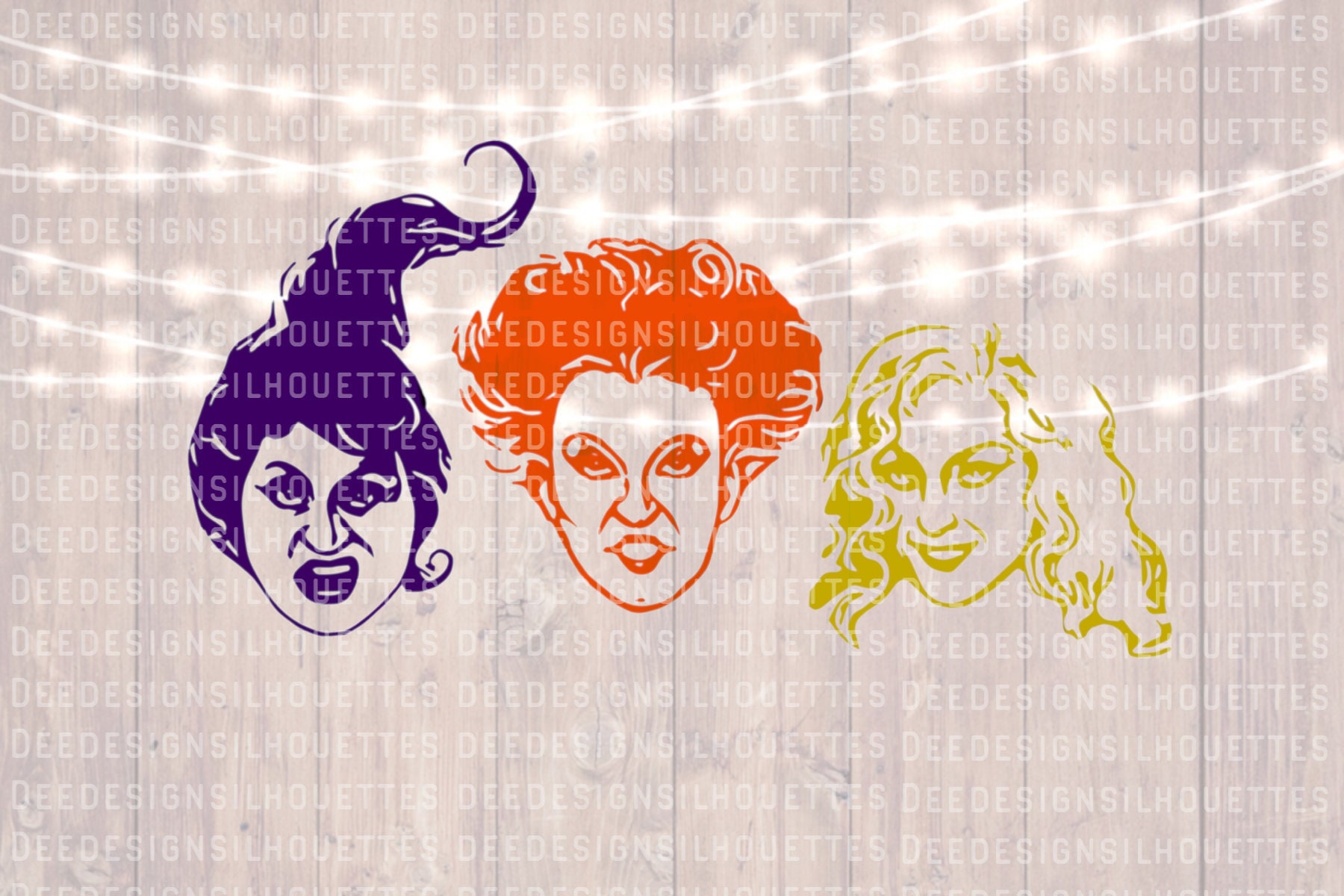 Download Hocus Pocus Sanderson Sisters silhouette SVG PNG cut file ...