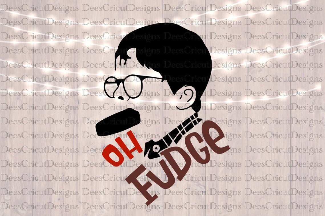 A Christmas Story Ralphie Oh Fudge SVG PNG Cut File for Cricut | Etsy