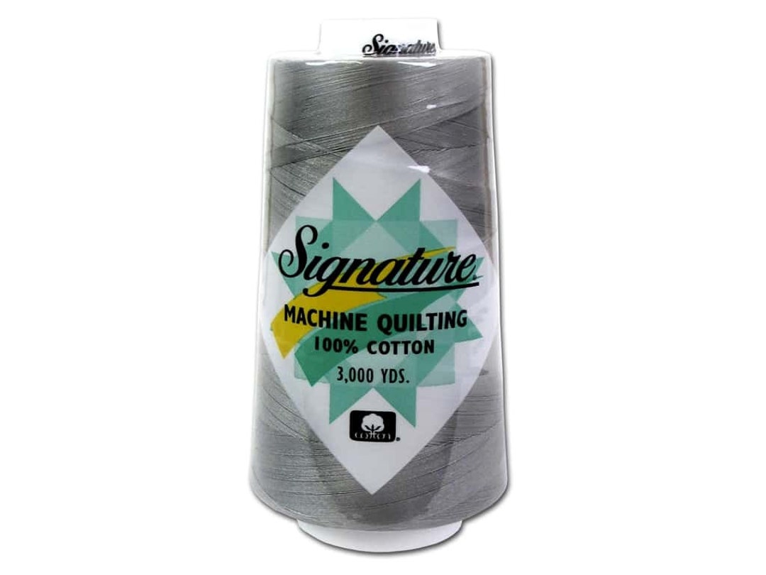 Signature Cotton Quilting Thread 3-ply 40wt 3000yds Pearl Signature Cotton Quilting Thread 3-ply 40wt 3000yds Pearl