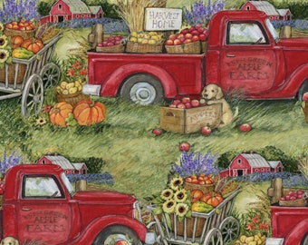 Harvest Truck by Springs Creative - Fall/Autumn Yardage